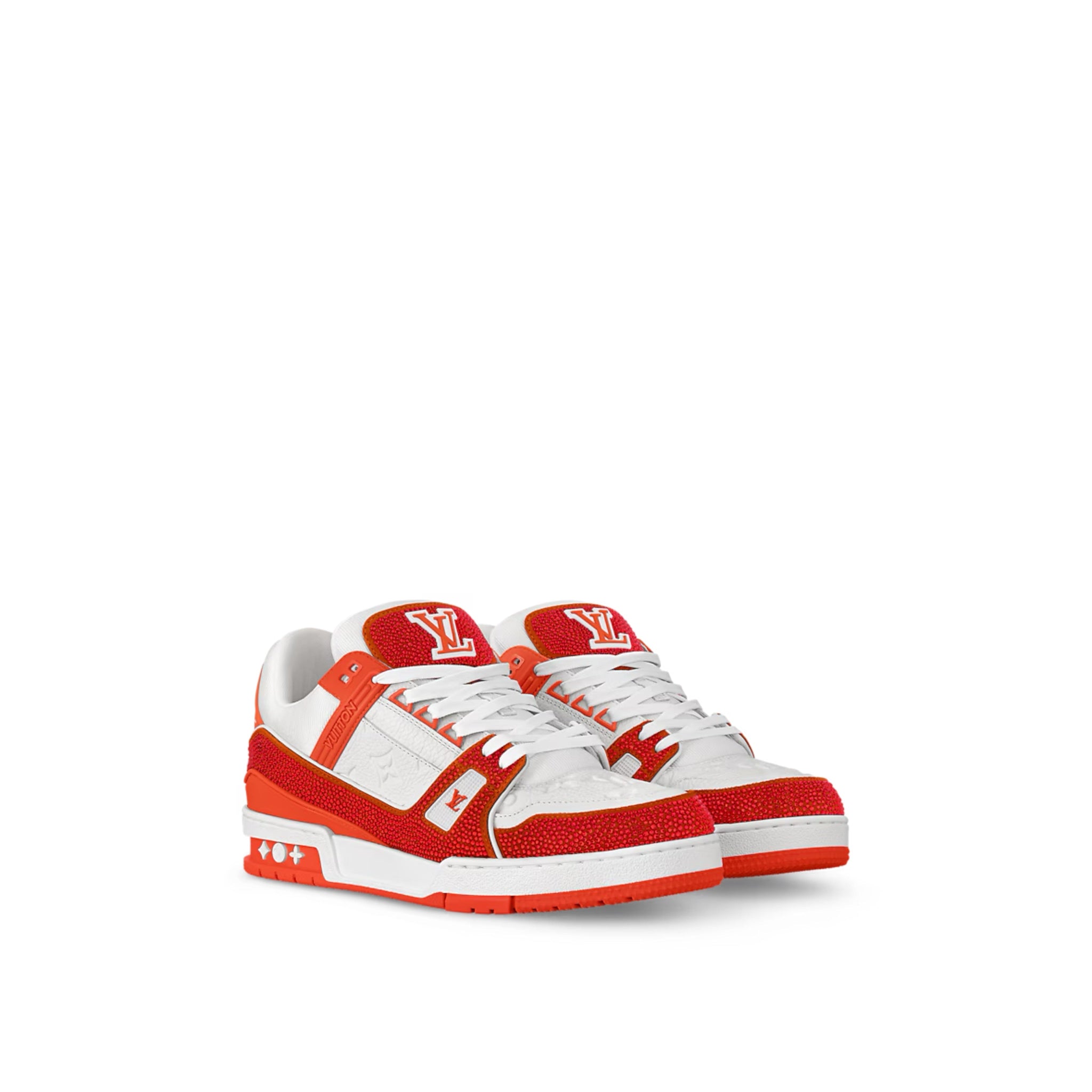 LV SNEAKER TRAINER
 WHITE/ORANGE