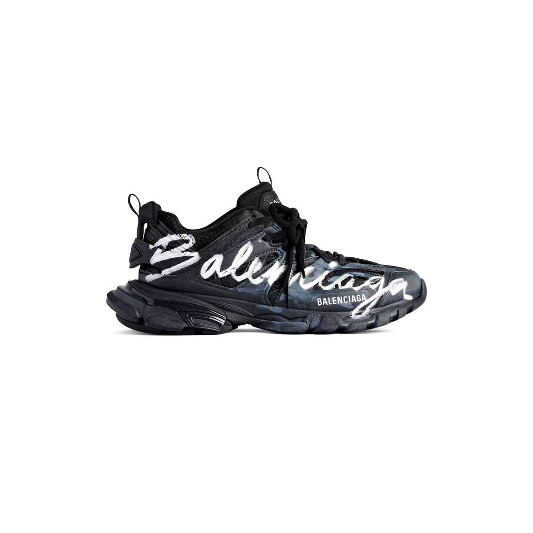 BALENCIAGA TRACK SIGNATURE SNEAKER BLACK/WHITE