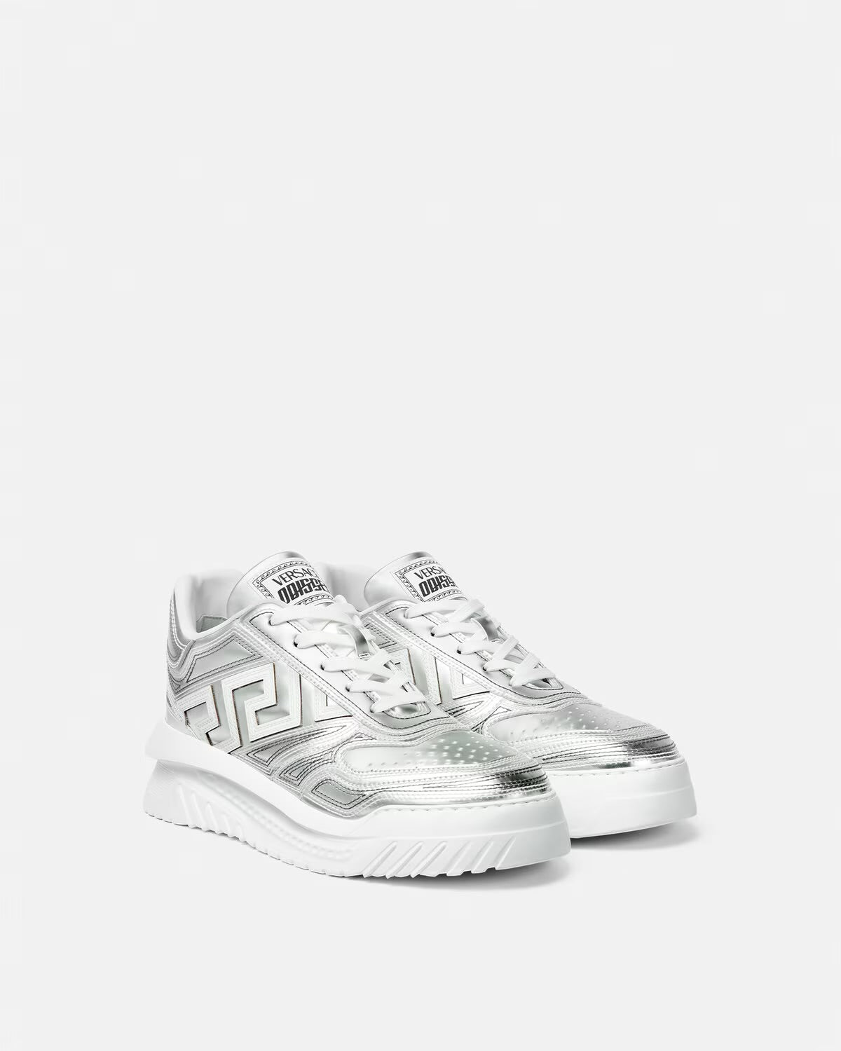 VERSACE METALLIC GRECA ODISSEA SNEAKERS