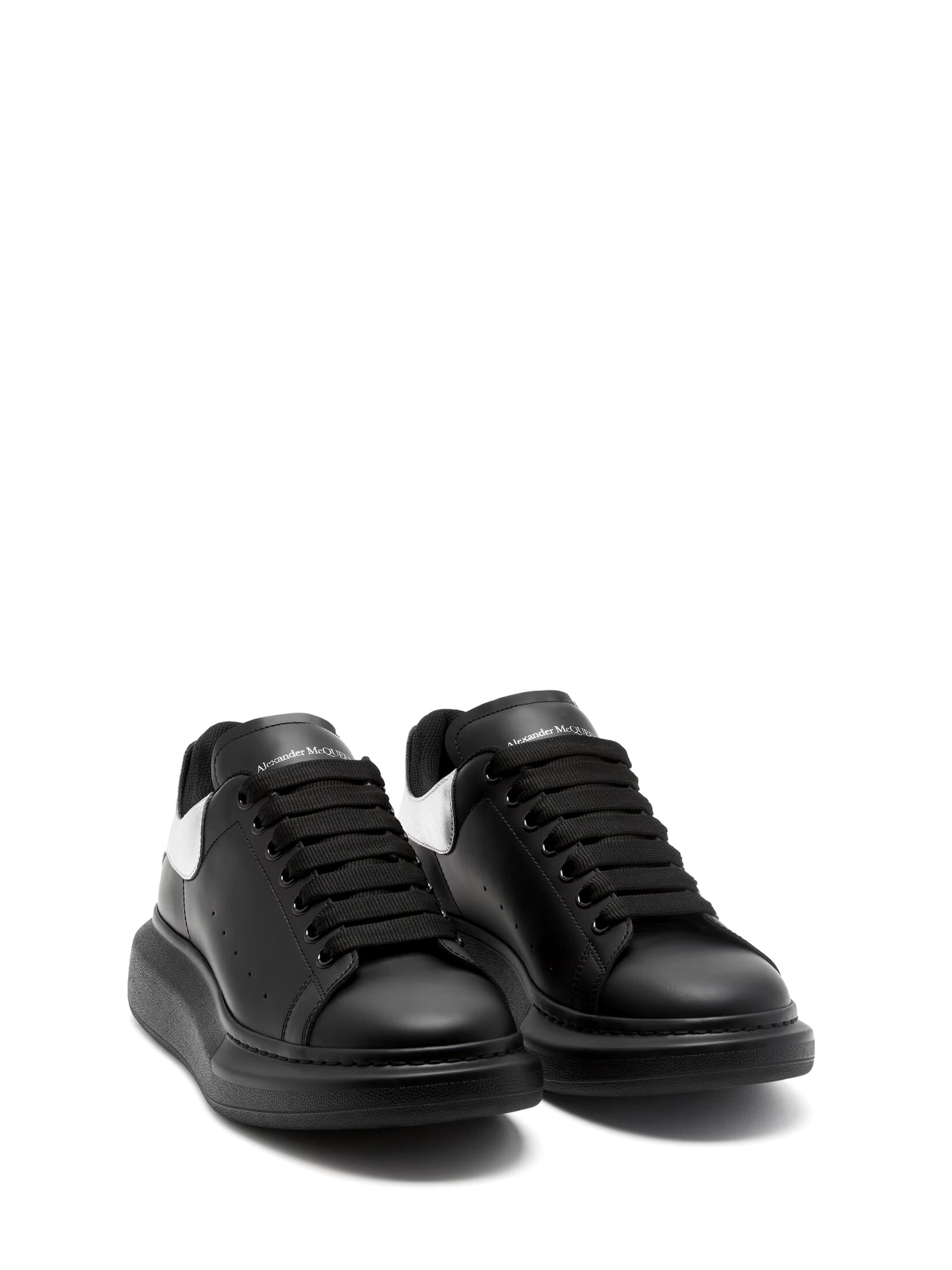 ALEXANDER McQUEEN Men's Oversized Sneaker in Black/Silver