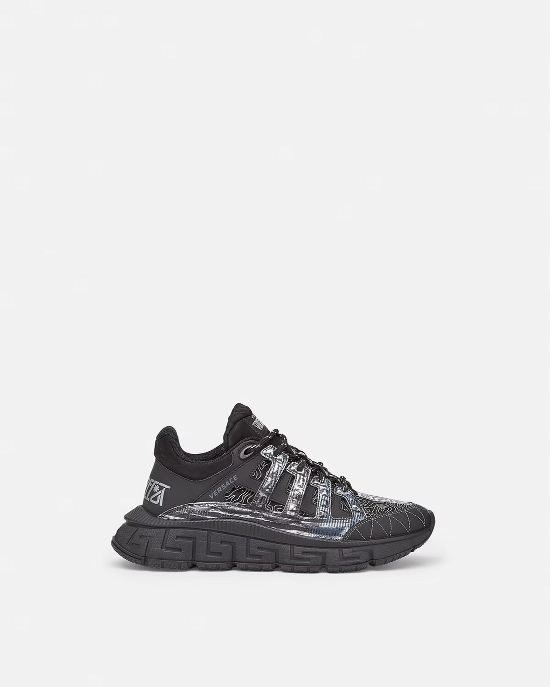 VERSACE TRIGRECA SNEAKERS IN BLACK