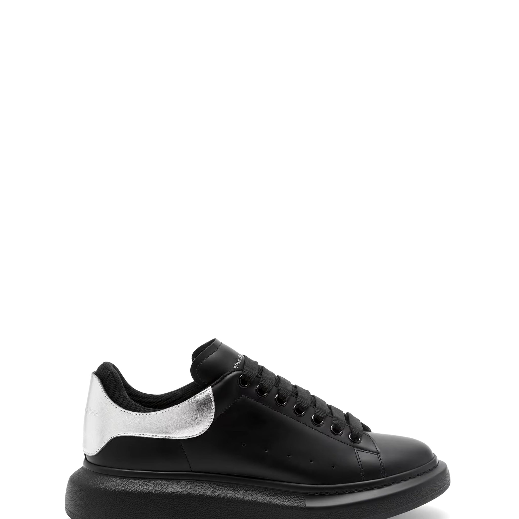 ALEXANDER McQUEEN Men's Oversized Sneaker in Black/Silver