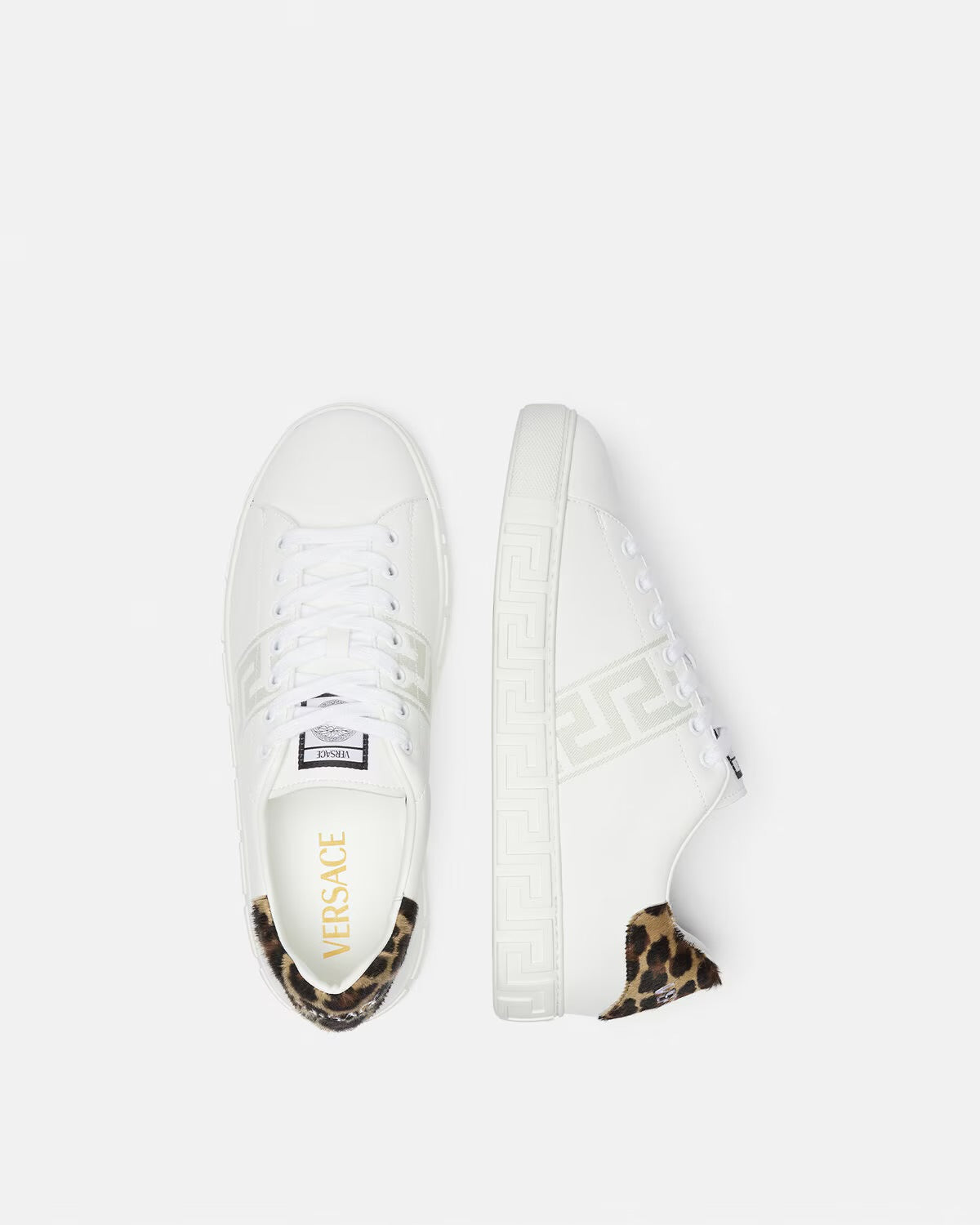 VERSACE LEOPARD GRECA TRAINERS