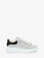 Alexander McQueen Men's Crystal-embellished Oversized Sneaker in White/black