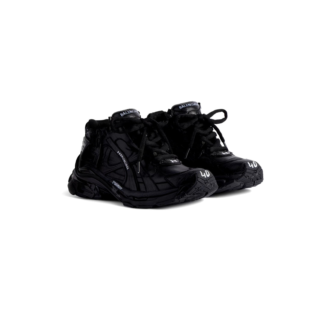 BALENCIAGA RUNNER RIPSTOP SNEAKER IN BLACK