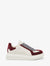 Alexander McQueen Men's Oversized Retro Sneaker in Off White/burgundy/grey