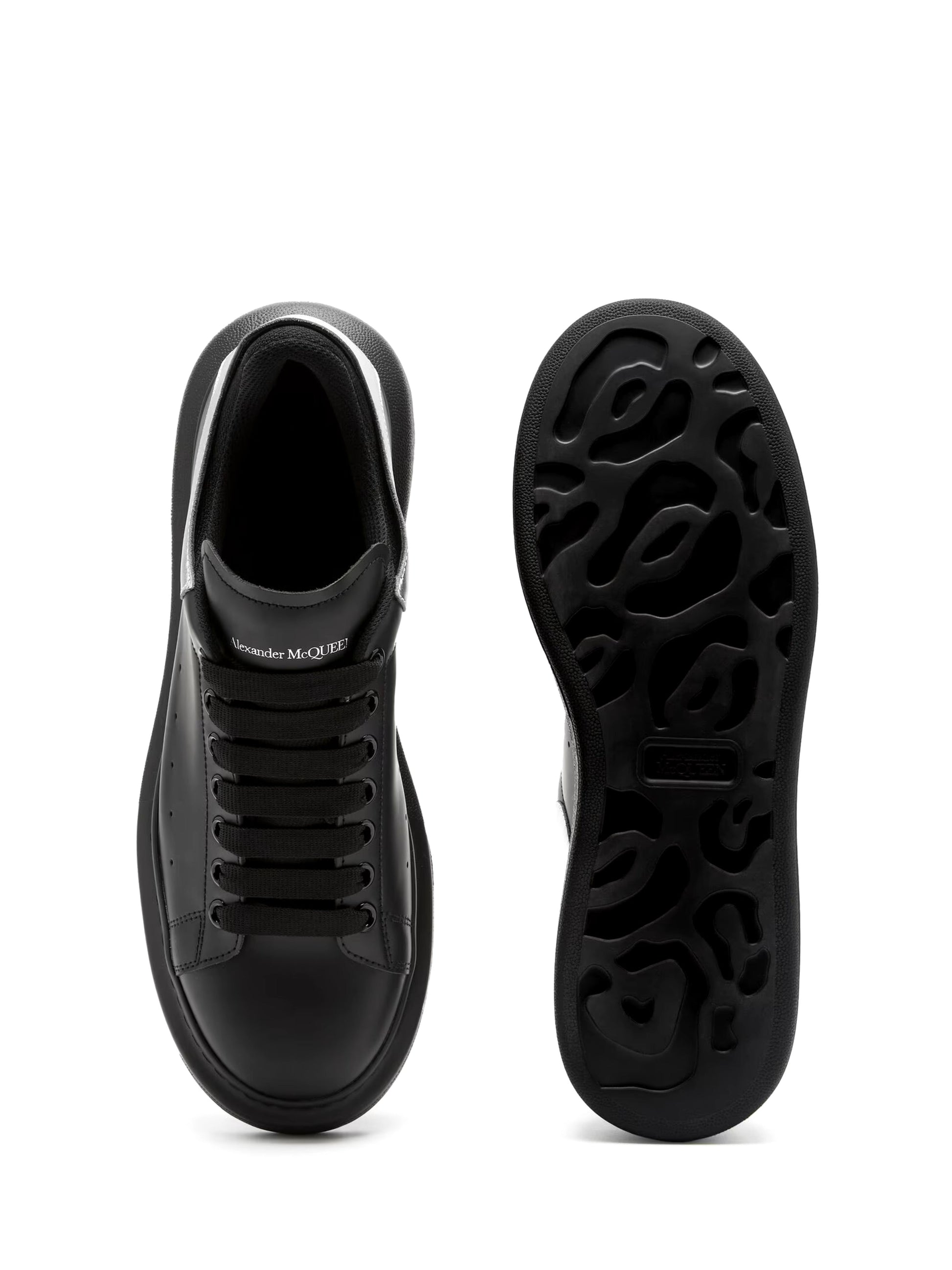 ALEXANDER McQUEEN Men's Oversized Sneaker in Black/Silver