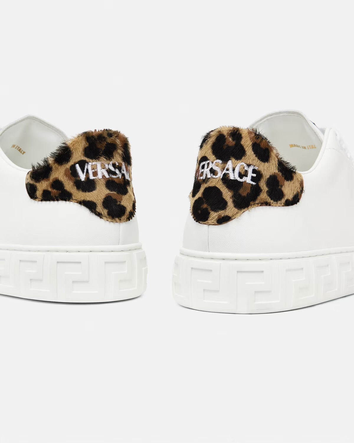 VERSACE LEOPARD GRECA TRAINERS